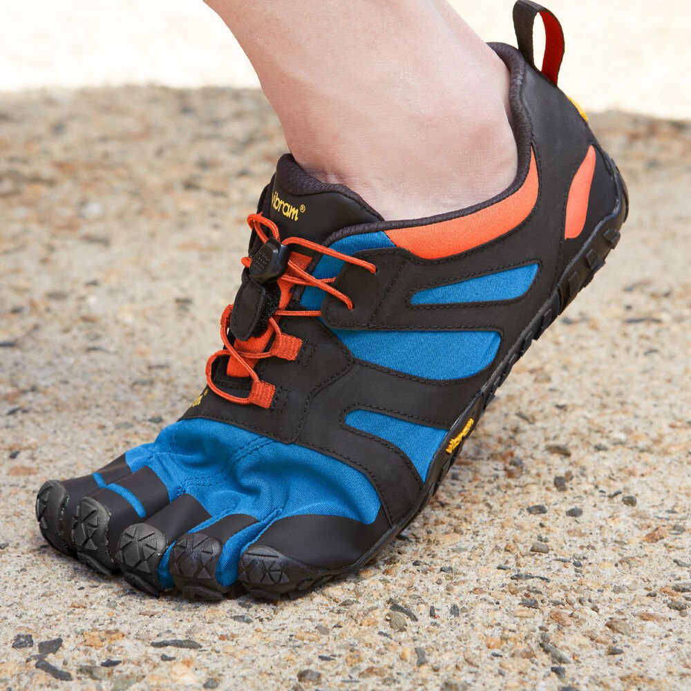 Tenis Hombre Azules/Naranjas - FiveFingers V-Trail 2.0 - LFWYEX-482